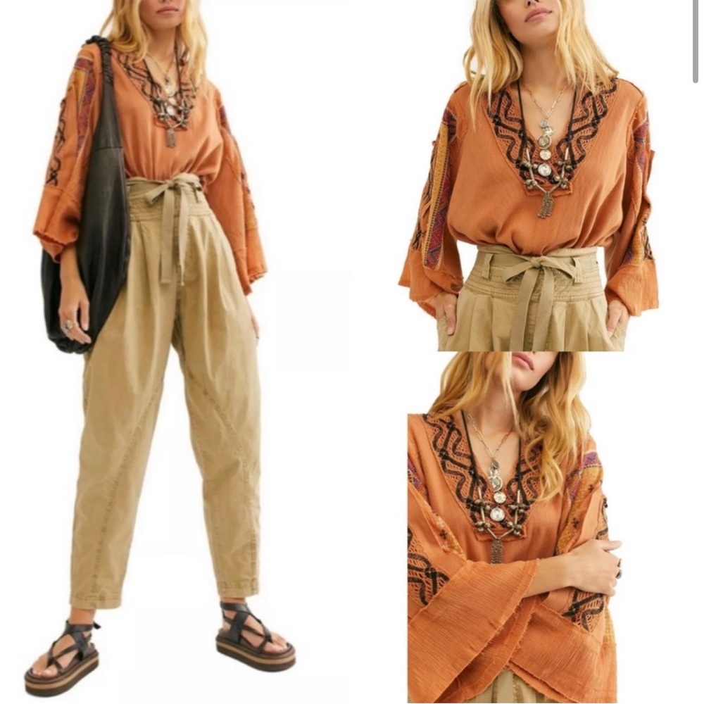 Free people Boho Cross country top size xs - Picture 4 of 4